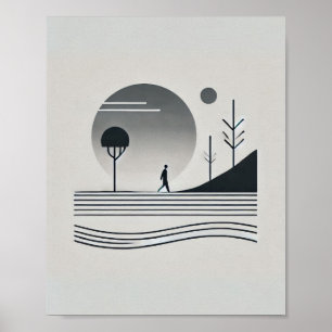 Poster Peinture murale minimaliste Abstraite