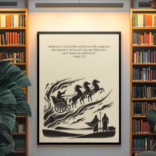 Poster Peinture murale minimaliste - Verset biblique Impr
