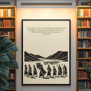 Poster Peinture murale minimaliste - Verset biblique Impr