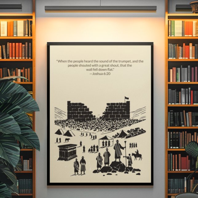 Poster Peinture murale minimaliste - Verset biblique Impr (Créateur téléchargé)