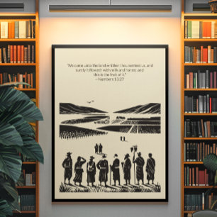 Poster Peinture murale minimaliste - Verset biblique Impr