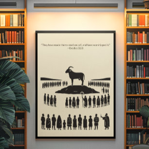 Poster Peinture murale minimaliste - Verset biblique Impr