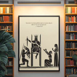 Poster Peinture murale minimaliste - Verset biblique Impr