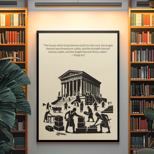 Poster Peinture murale minimaliste - Verset biblique Impr (Créateur téléchargé)