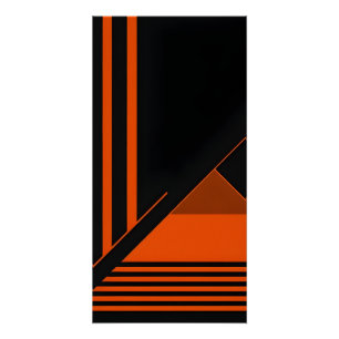 Poster Peinture murale rétro minimaliste