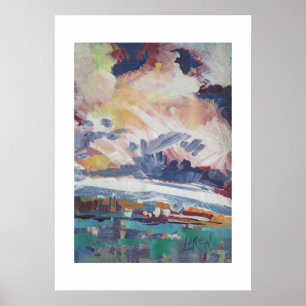 Poster Peinture Nuages en Formation / Artiste Larry Lerew
