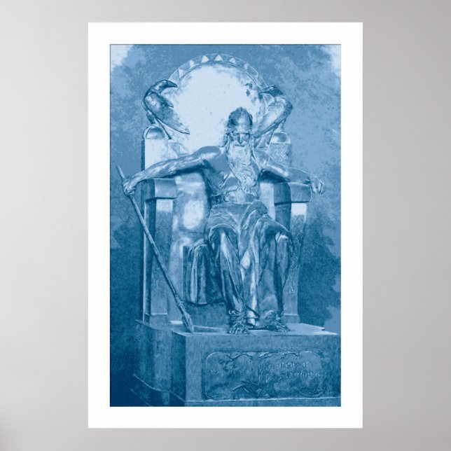 Poster Peinture numérique : Odin (Devant)