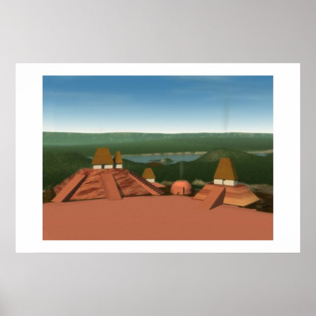 Poster Peinture Ocmulgee Mounds (Devant)