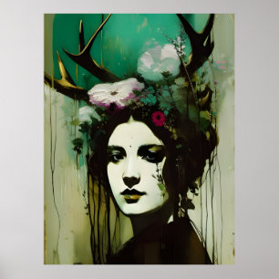 Poster Peinture Pagan Femme