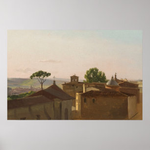 Poster Peinture paysagère vintage