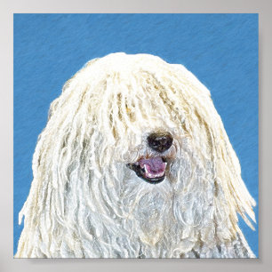 Poster Peinture Puli - Cute Original Chien Art