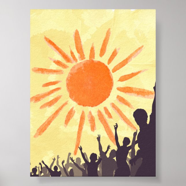 Poster peinture solaire (Devant)
