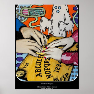Poster Peinture "Spirit Board Whispers" sur une