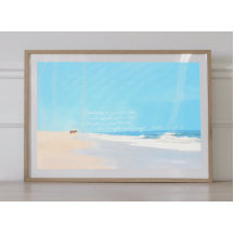 Peinture sur le paysage marin Psaume 119 15 16 Ver