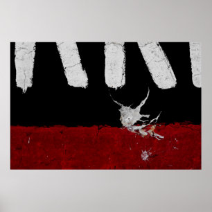 Poster Peinture sur route - Créatif - Cool - Amusant