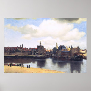 Poster Peinture Vermeer de l'artiste néerlandais