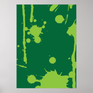 Poster Peinture vert éclat