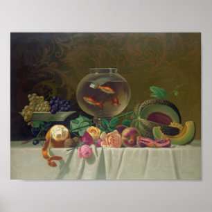 Poster Peinture vintage de la vie morte