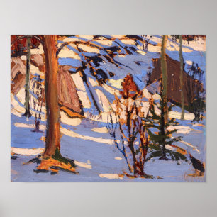 Poster Peinture vintage de nature sauvage au Canada Tom T