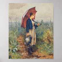 Peinture vintage de portrait de la femme rassembla