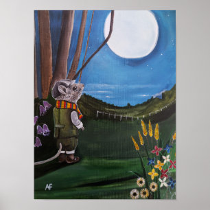 Poster Peinture Vœux à la Lune par Alfred Fox