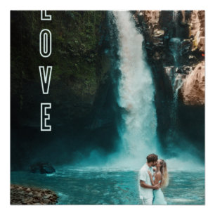 Poster Peinture Zazzle canevas d'amour