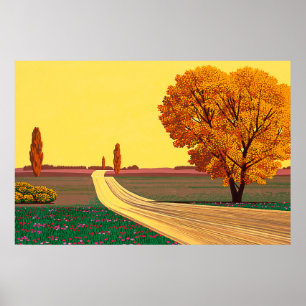 Poster peintures d'art hiroshi nagai