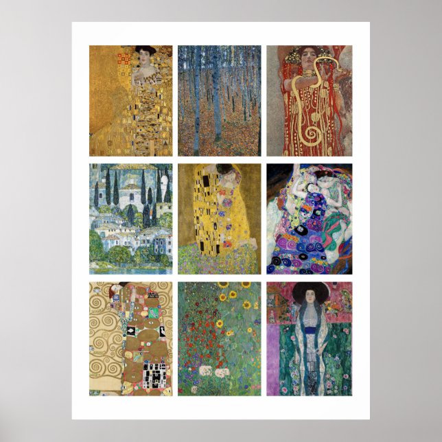 Poster Peintures de Gustav Klimt (Devant)