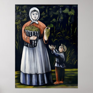 Poster Peintures du peintre géorgien Niko Pirosmani