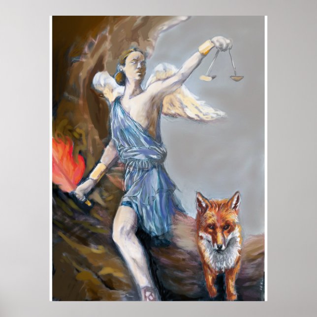 Poster "Peintures étonnantes aquarelles de la némésis (Devant)