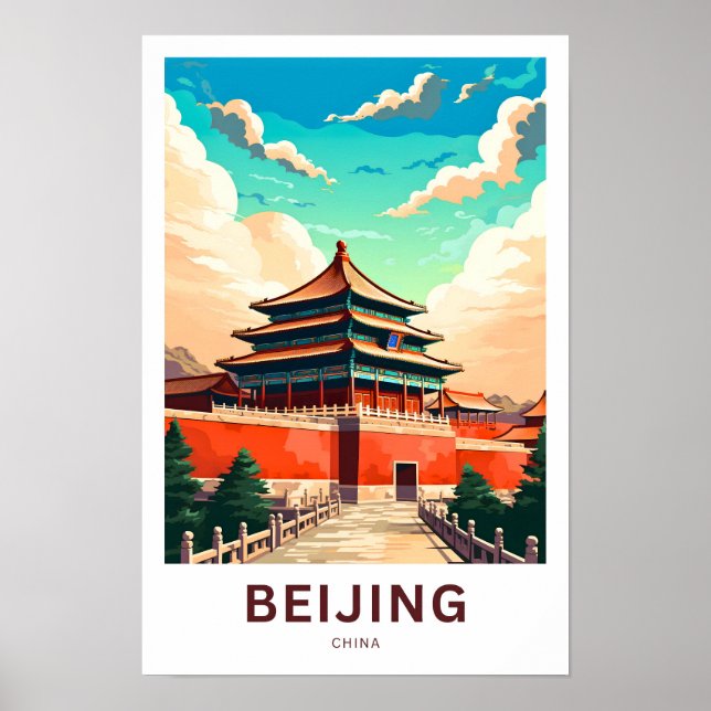 Poster Pékin - Chine - Imprimer (Devant)