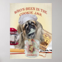 Pekingese qui a été dans l'affiche Cookie Jar