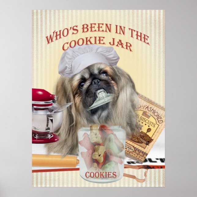 Poster Pekingese qui a été dans l'affiche Cookie Jar (Devant)