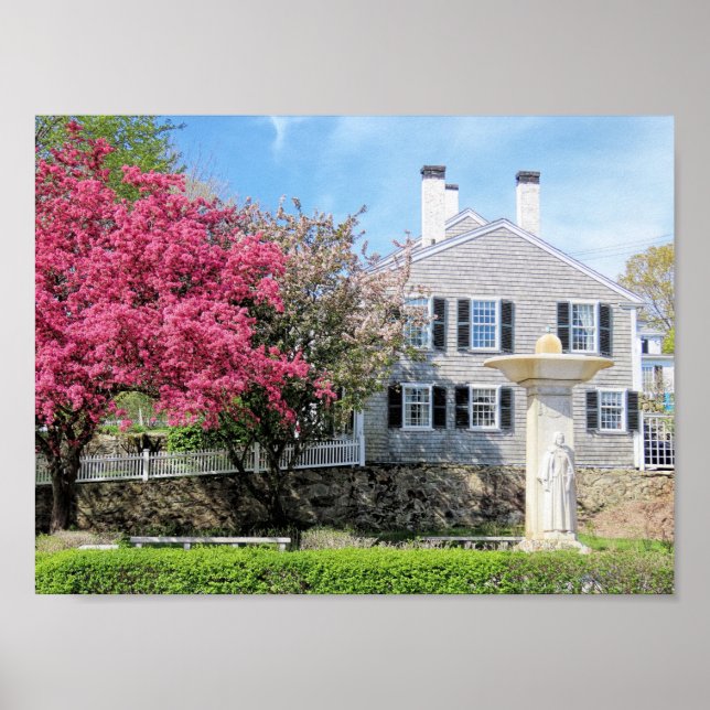 Poster Pèlerin Mère Plymouth MA Printemps (Devant)