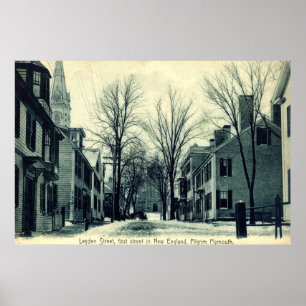 Poster Pèlerin Plymouth mA c1908 de St de Leyde