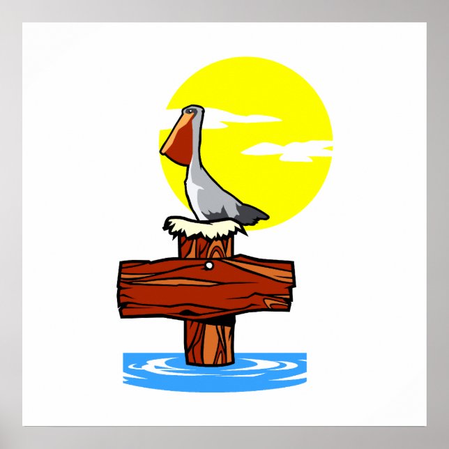 Poster Pélican (Devant)