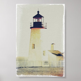Poster Pemaquid point Lighthouse Maine