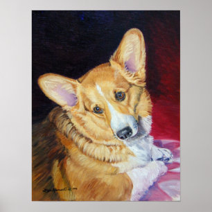 Poster Pembroke Welsh Corgi Imprimer