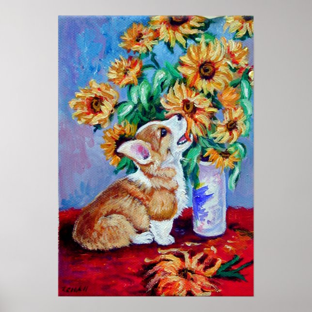 Poster Pembroke Welsh Corgi Imprimer (Devant)