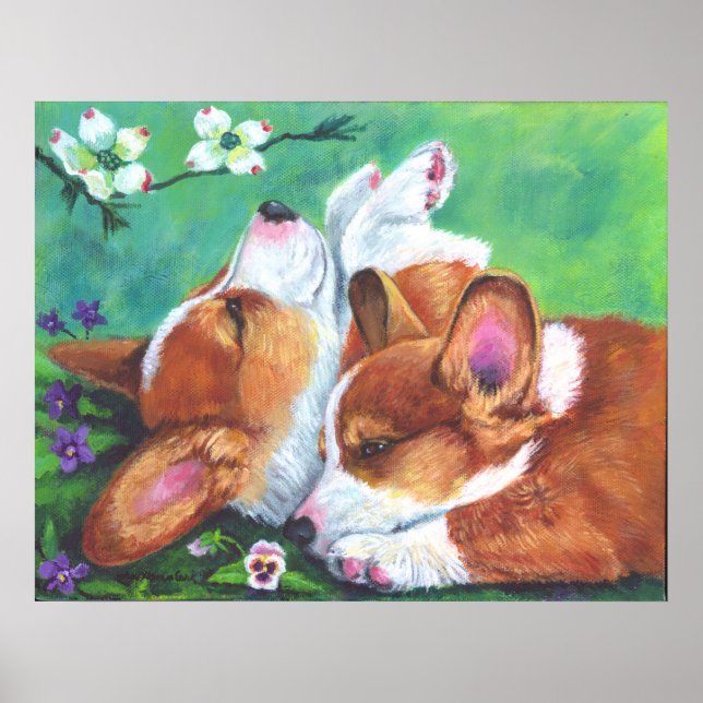 Poster Pembroke Welsh Corgi IMPRIMER (Devant)