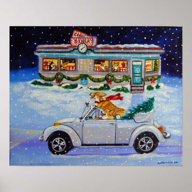 Poster Pembroke Welsh Corgi Imprimer (Devant)