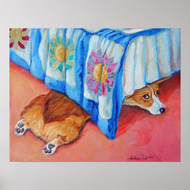 Poster Pembroke Welsh Corgi IMPRIMER (Devant)