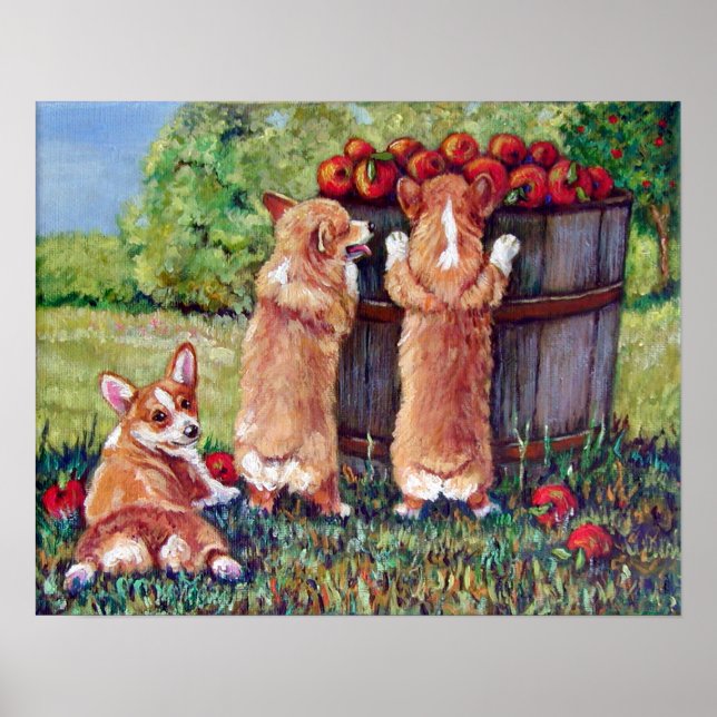 Poster Pembroke Welsh Corgi Imprimer l'affiche (Devant)
