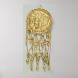 Poster Pendentif avec la tête d'Athéna Parthenos