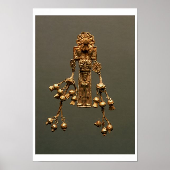 Poster Pendentif, de la nécropole de Camiros, c.630-620 a (Devant)