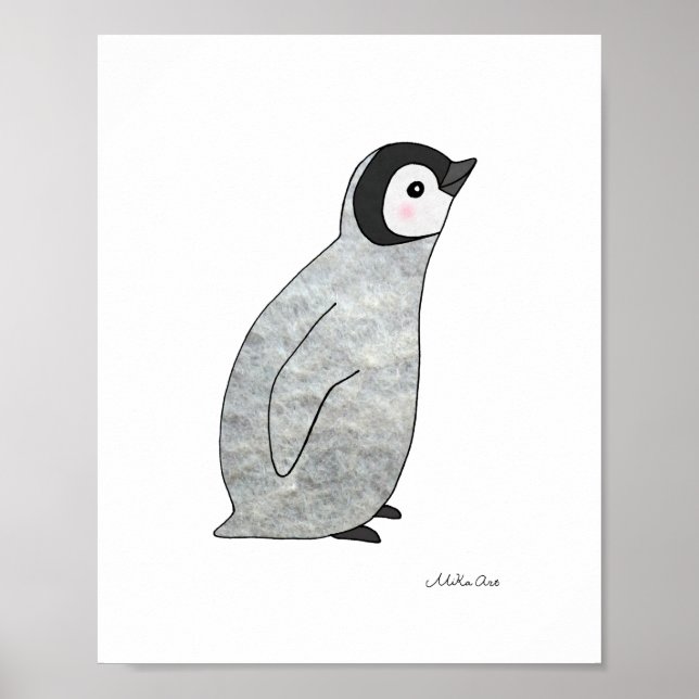Poster Penguin Baby Penguin Poster Nursery Décor A (Devant)