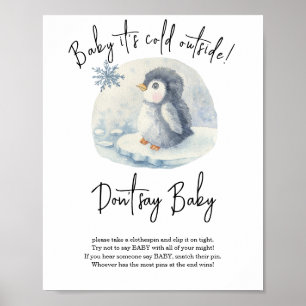 Poster Penguin - Ne dis pas bébé