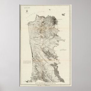 Poster Péninsule de San Francisco