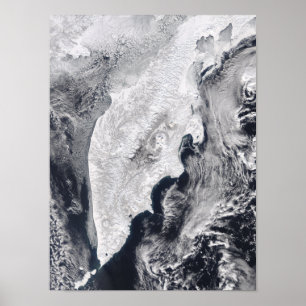 Poster Péninsule du Kamchatka, Russie orientale
