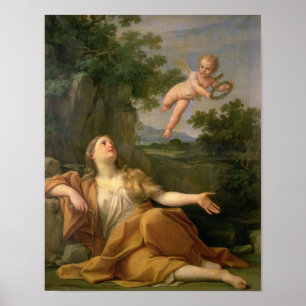 Poster pénitent Mary Magdalene, 1700-05